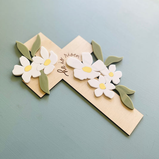 Easter & Religious | He is Risen Cross