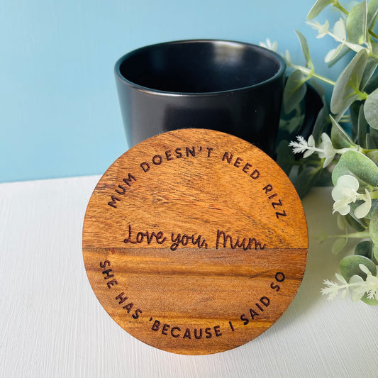 Gifts | Cool Mum Coasters | Personalised Gift for Mum, Nan & Gran