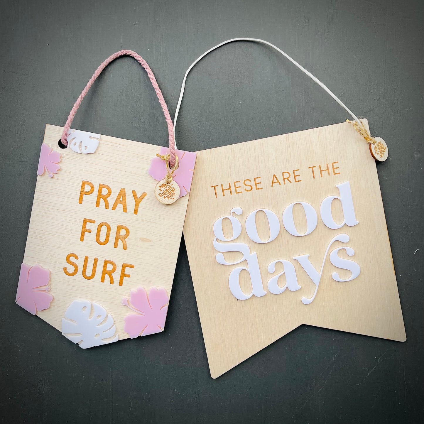 Surfing Plaque | Floral Design