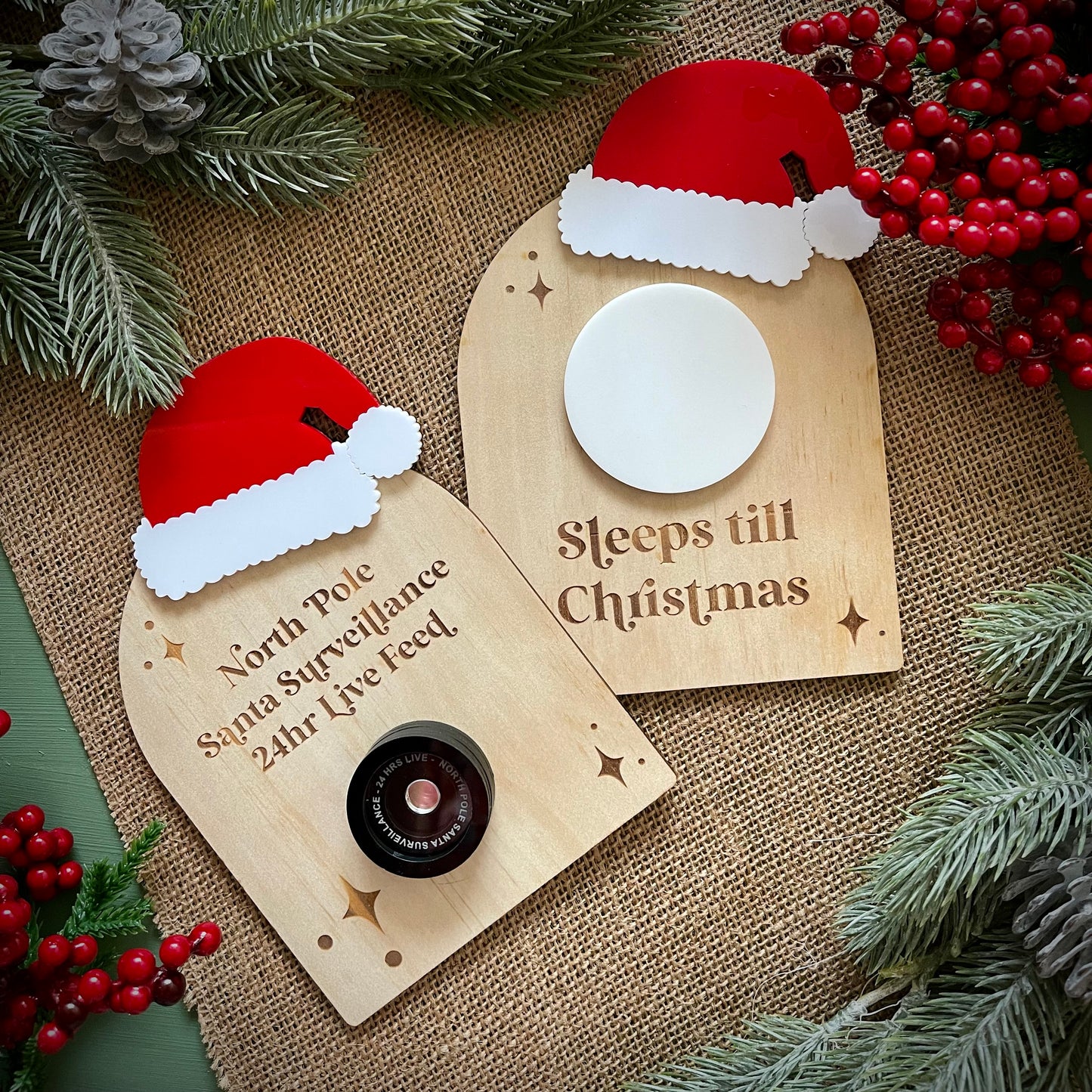 Christmas | Countdown to Christmas (Santa Hat Design)