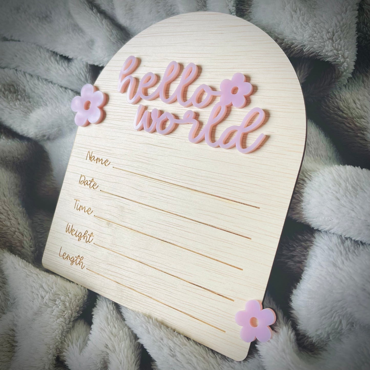 Baby Essentials | Daisy Baby Birth Announcement Sign
