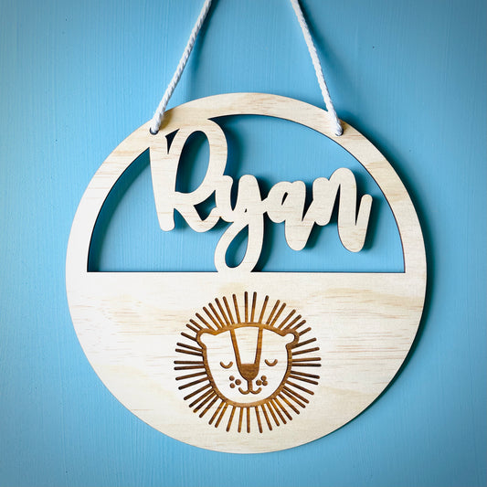 Name Plaque | Safari Lion