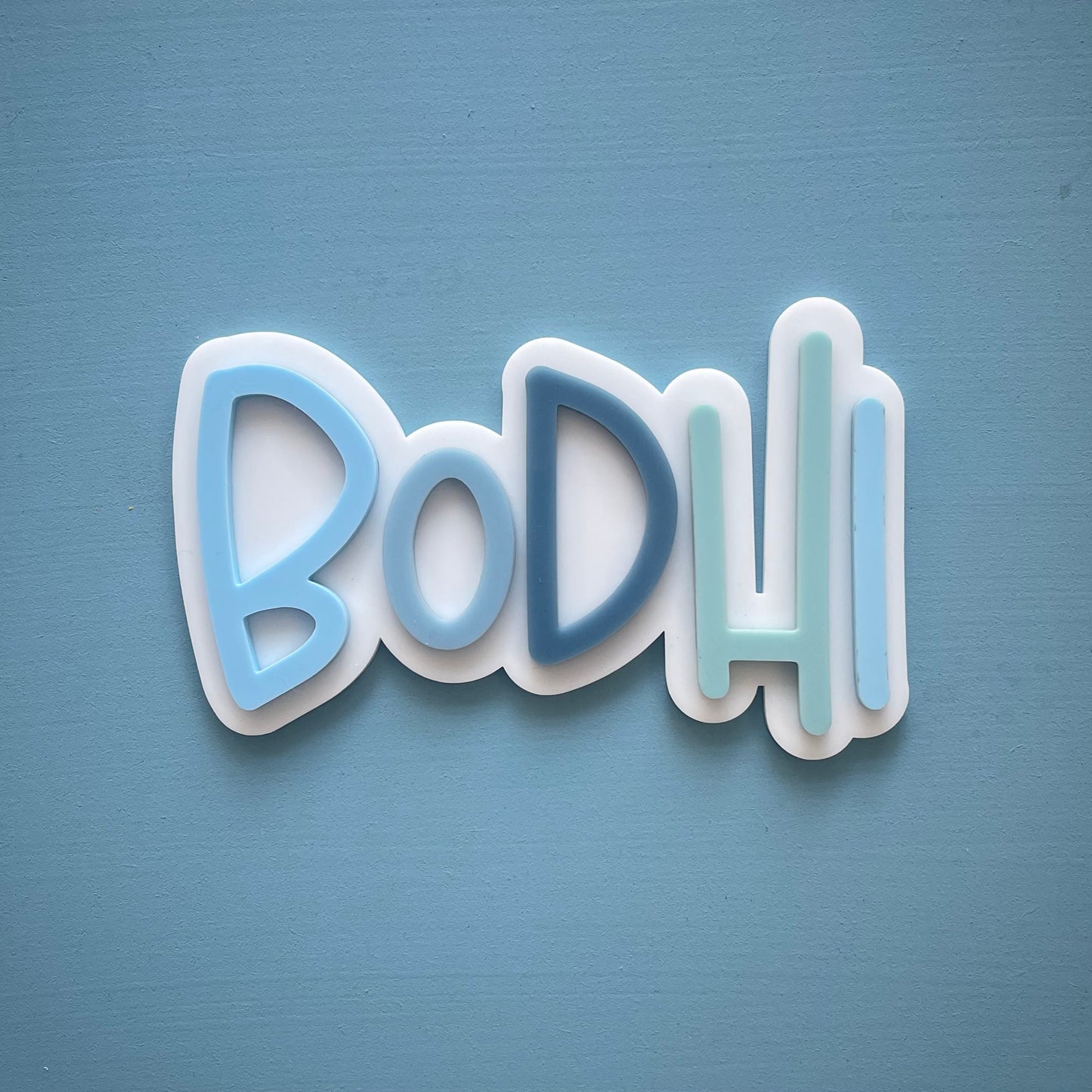 Kids | Layered Rainbow/Ombre Acrylic Name Plaque