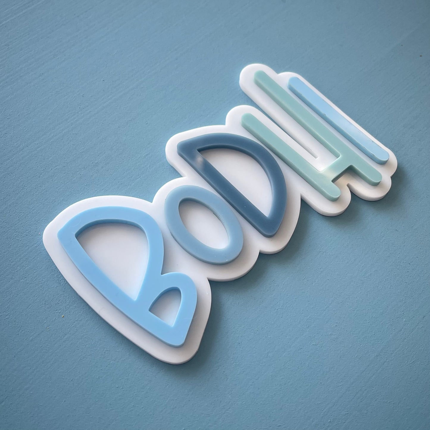 Kids | Layered Rainbow/Ombre Acrylic Name Plaque