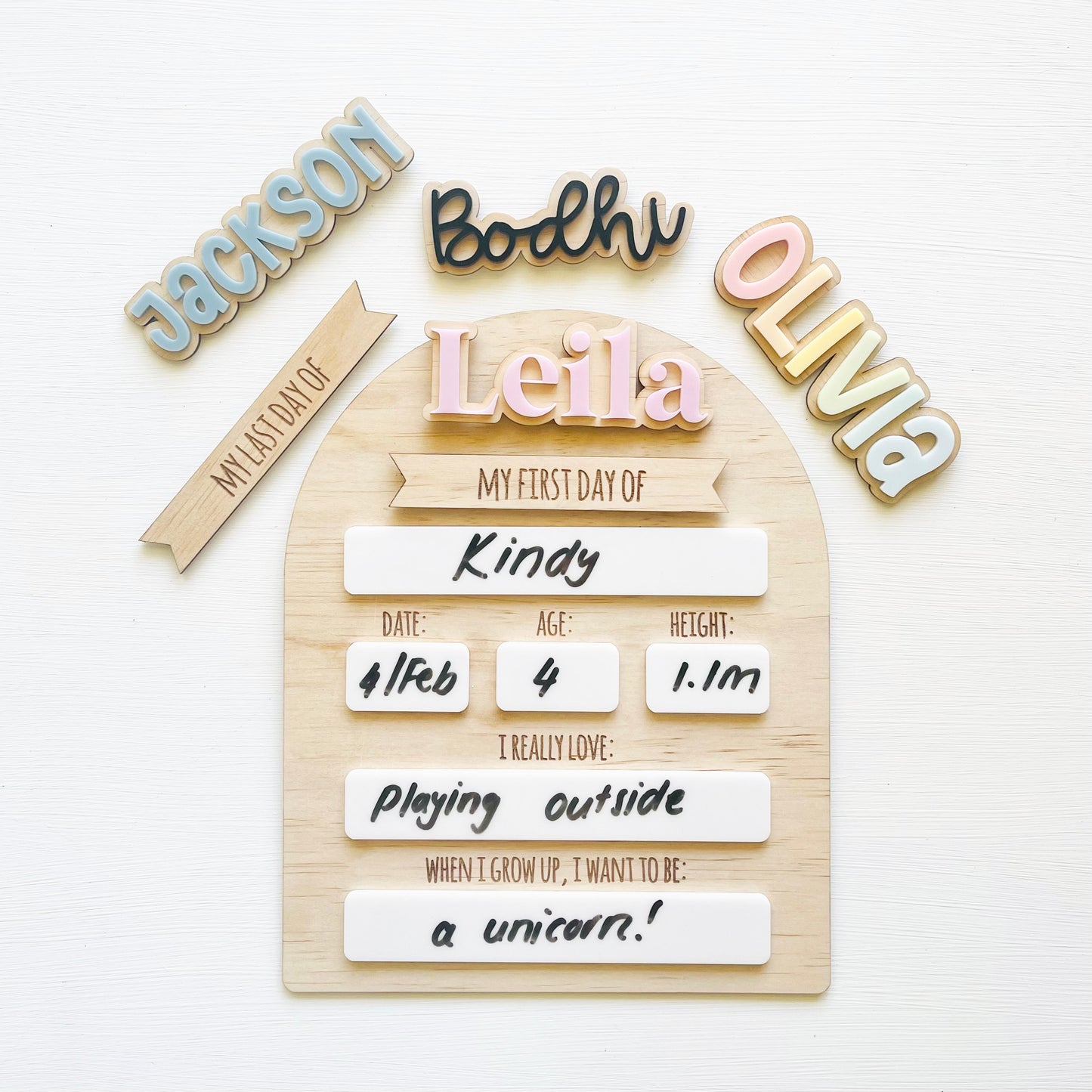 Kids | School Essentials | First Day of School Boards