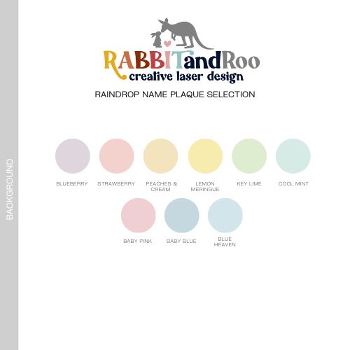 Kids & Babies | Little Goose Collection | Raindrops Name Plaque