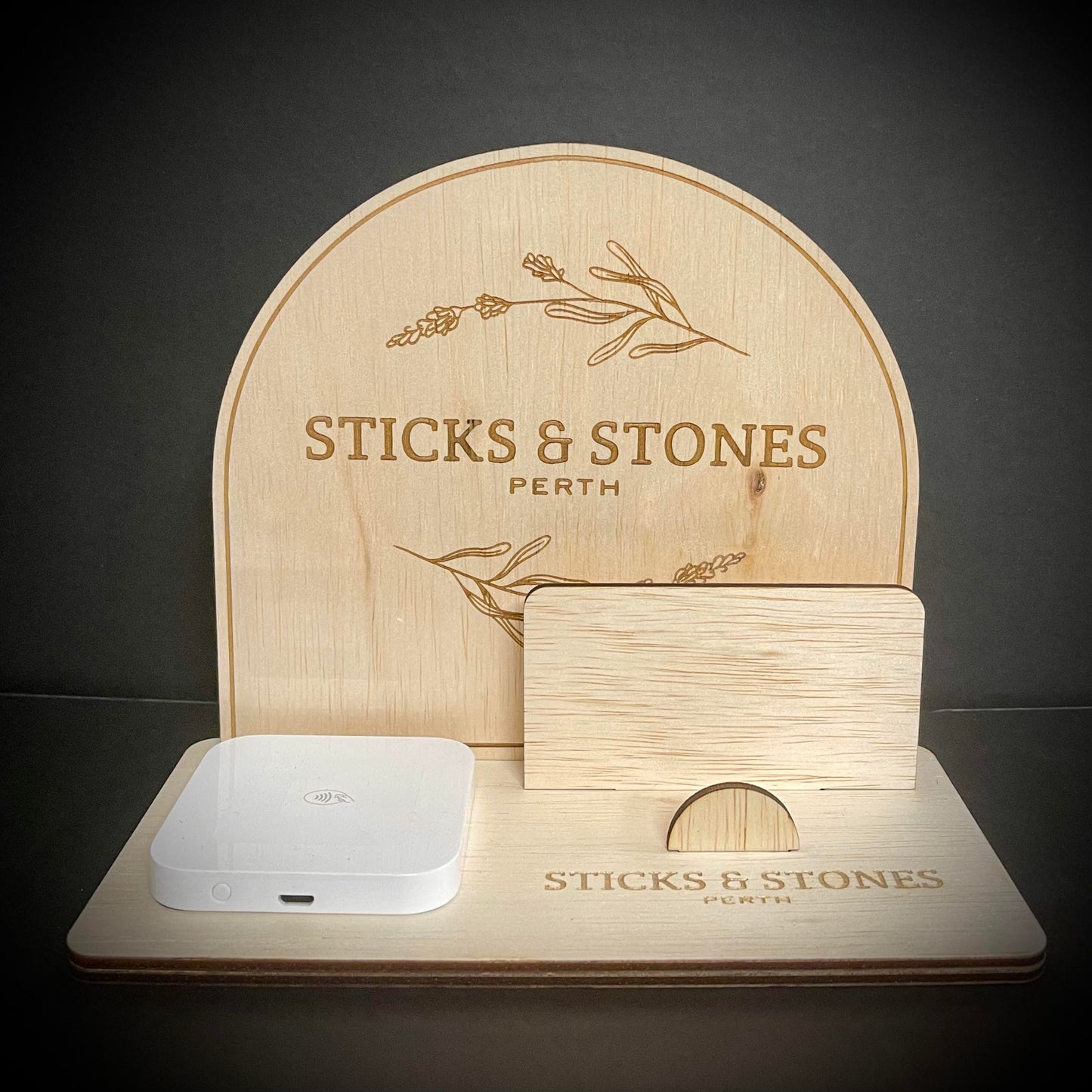 Business | Wooden Square Reader Arch Stand