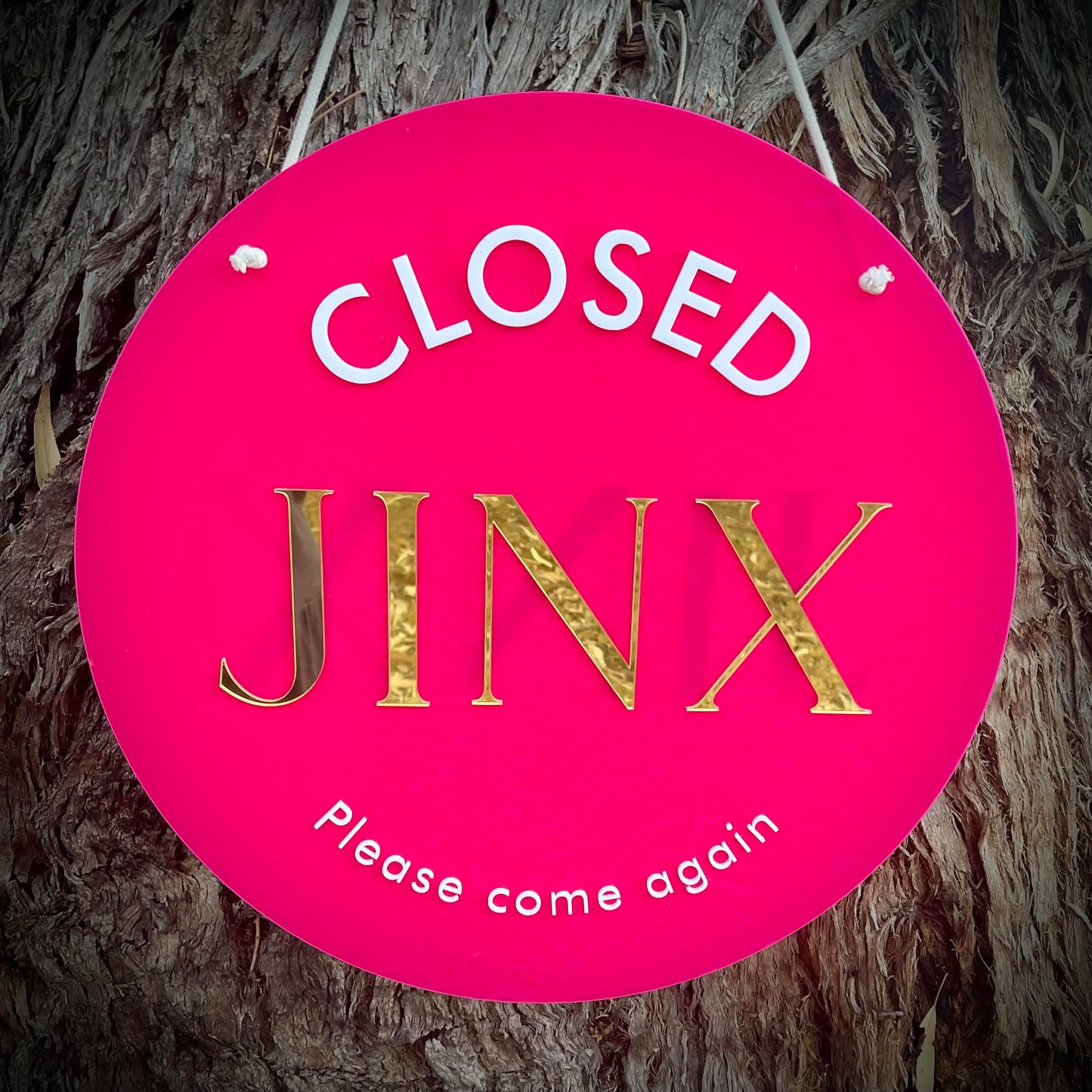 Business | Acrylic Logo Plaques Double-sided Open/Closed Sign