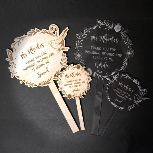 Teacher Gifts | Personalised Planter Stick