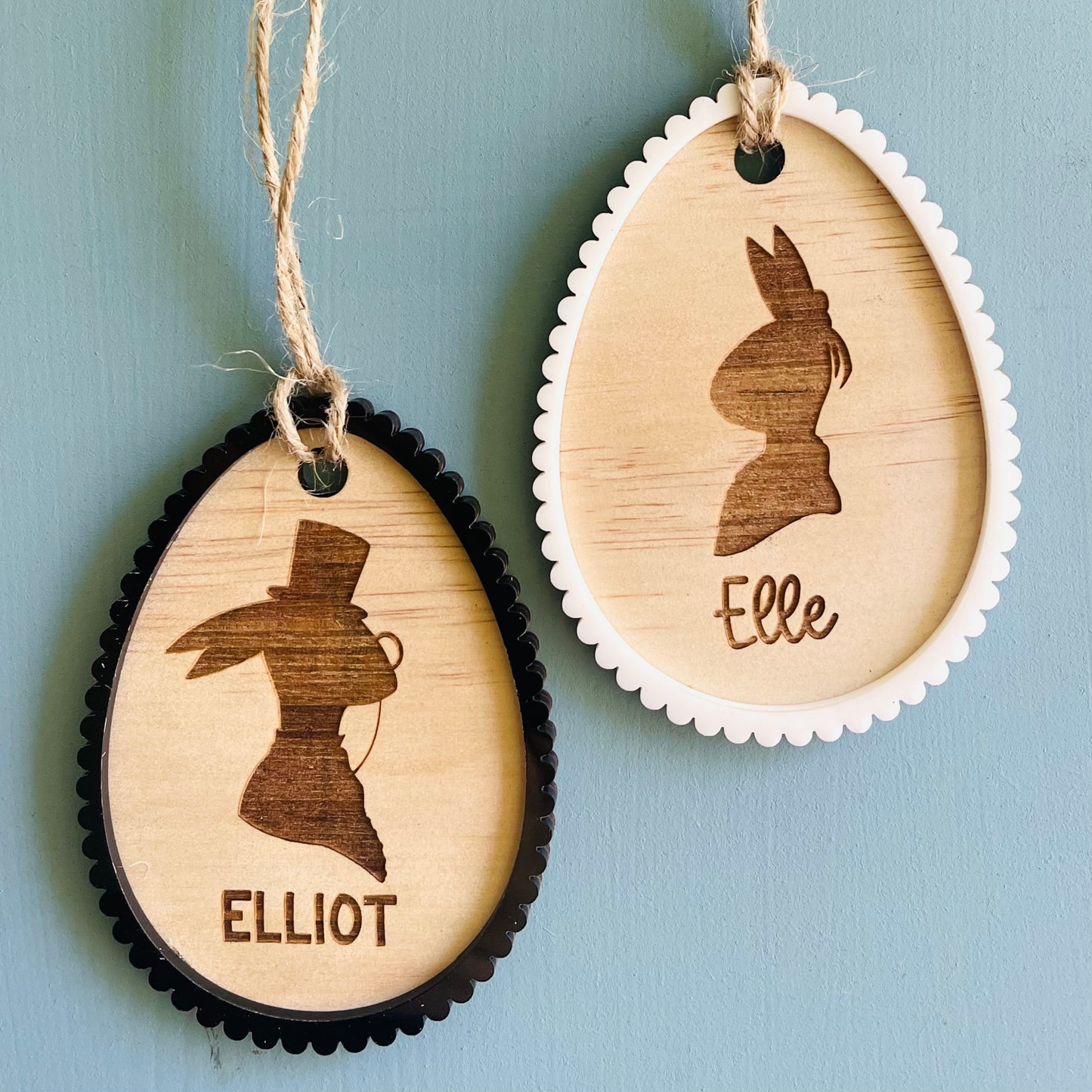 Easter | Cameo Engraved Basket Tag