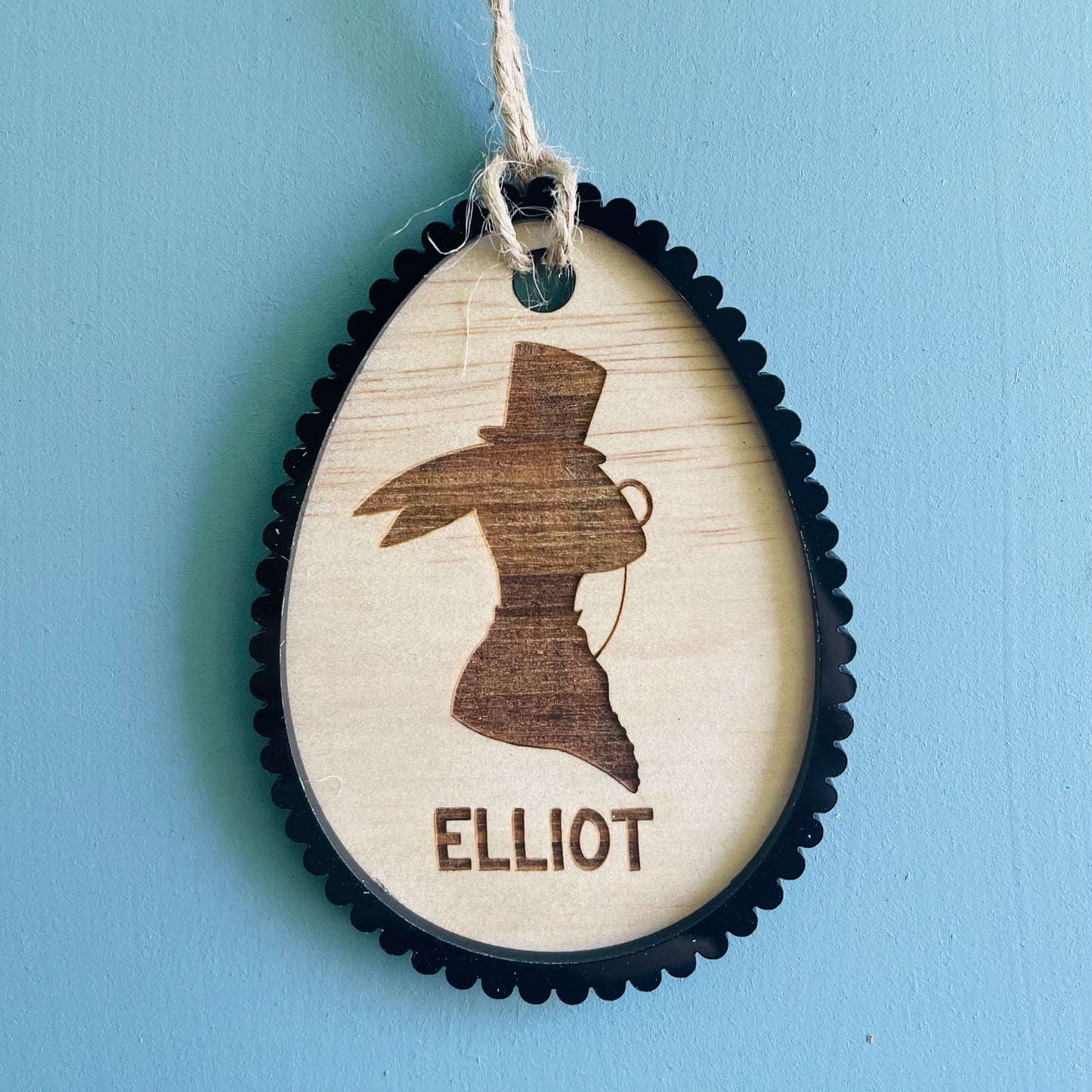 Easter | Cameo Engraved Basket Tag