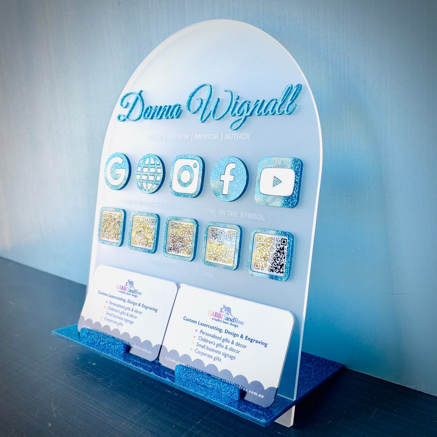 Business | NFC Smart Tag & QR Code Business Card Stand
