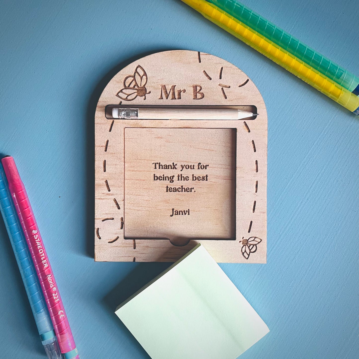 Teacher Gifts | Bees Sticky Note Holder