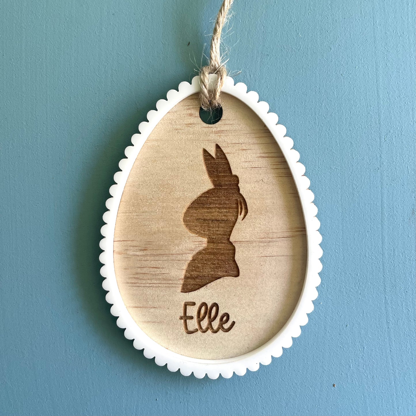 Easter | Cameo Engraved Basket Tag