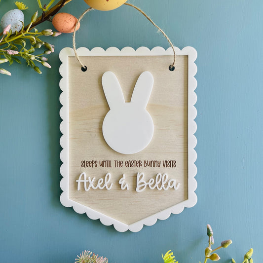 Easter | Scalloped Bunny Countdown