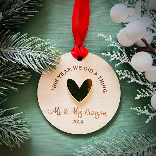 Christmas | This Year We Did a Thing (Personalised)