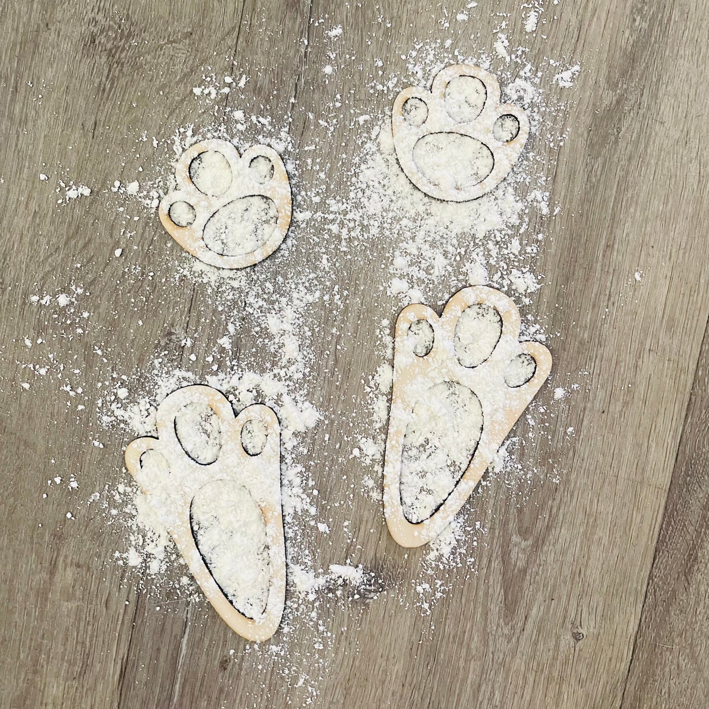 Easter | Bunny Paw Prints Stencil