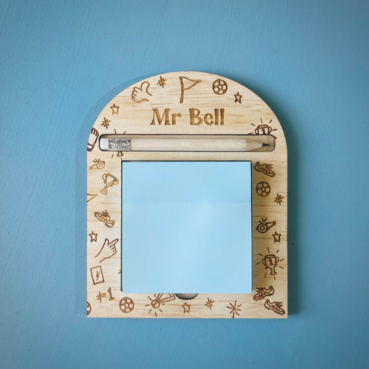 Teacher Gifts | Sports Theme Sticky Note Holder