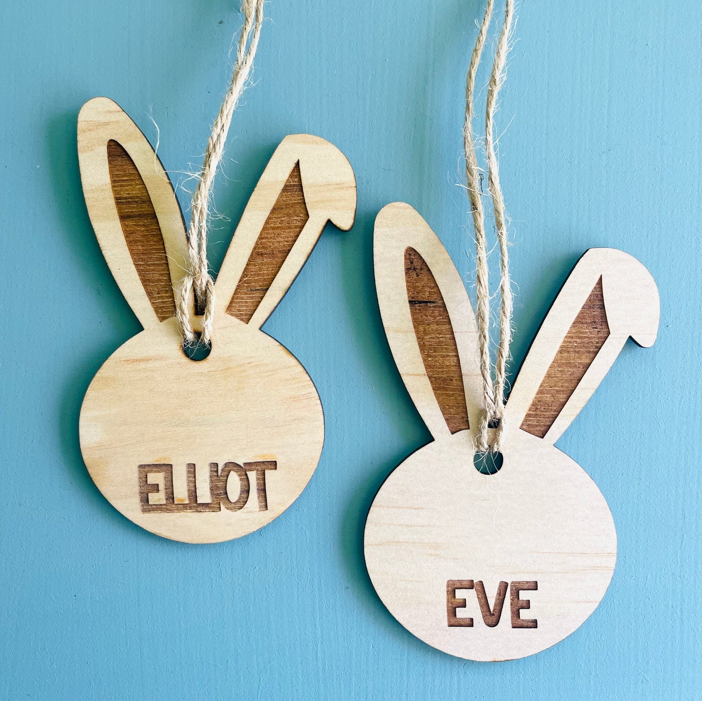 Easter | Bunny Engraved Basket Tag