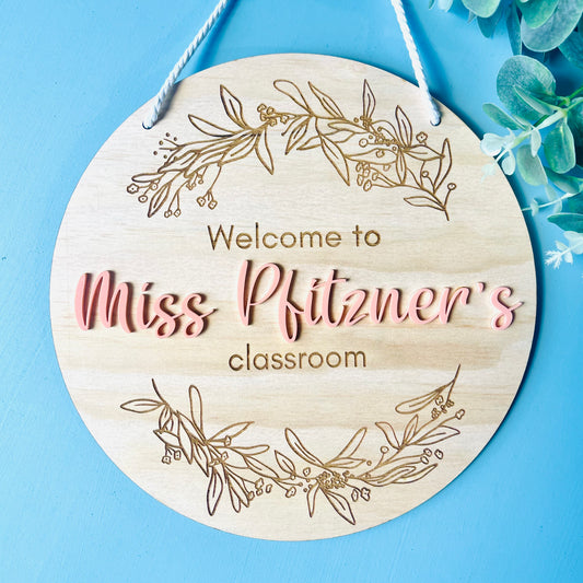 Teacher Gifts | Teacher's Plaque - Eucalyptus