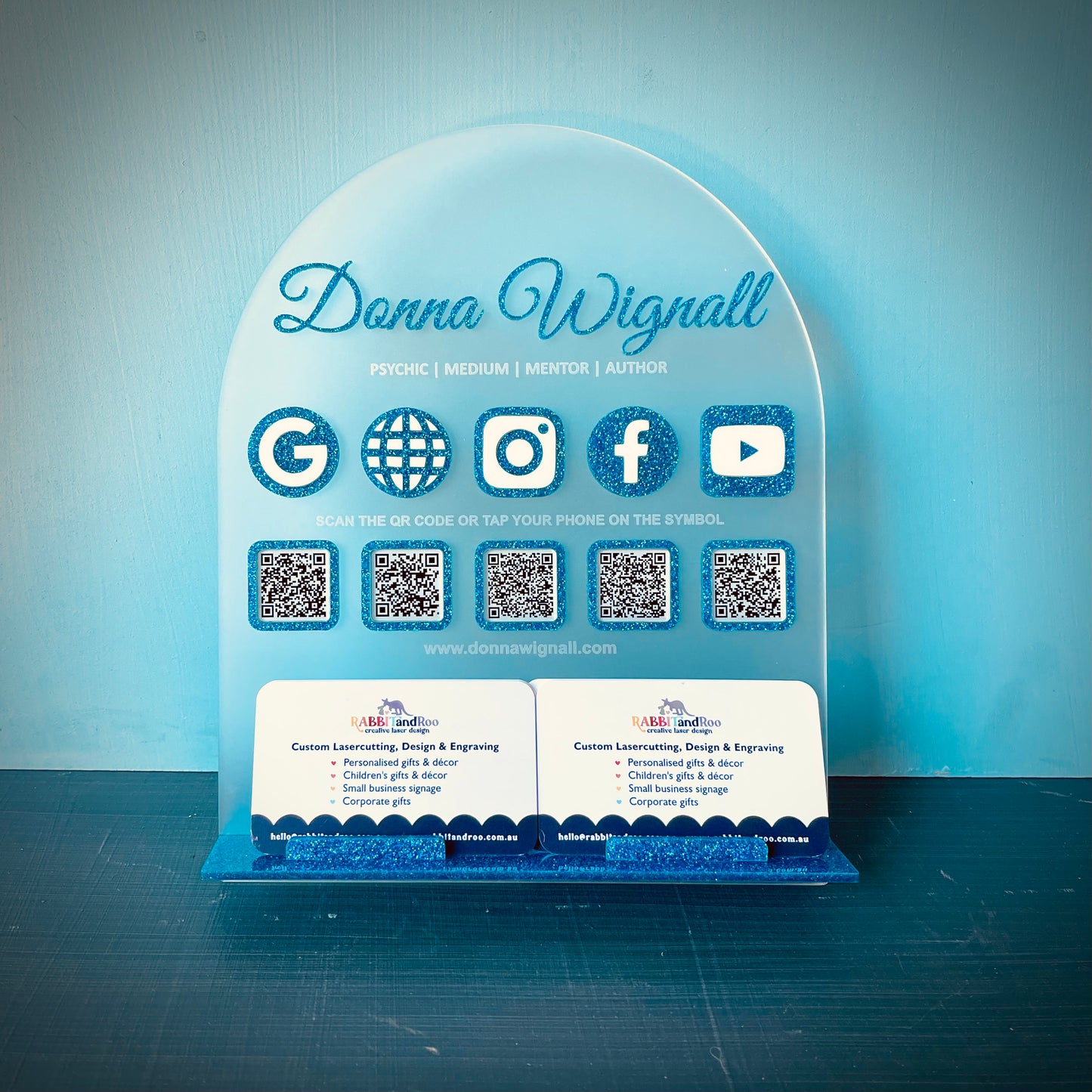 Business | NFC Smart Tag & QR Code Business Card Stand