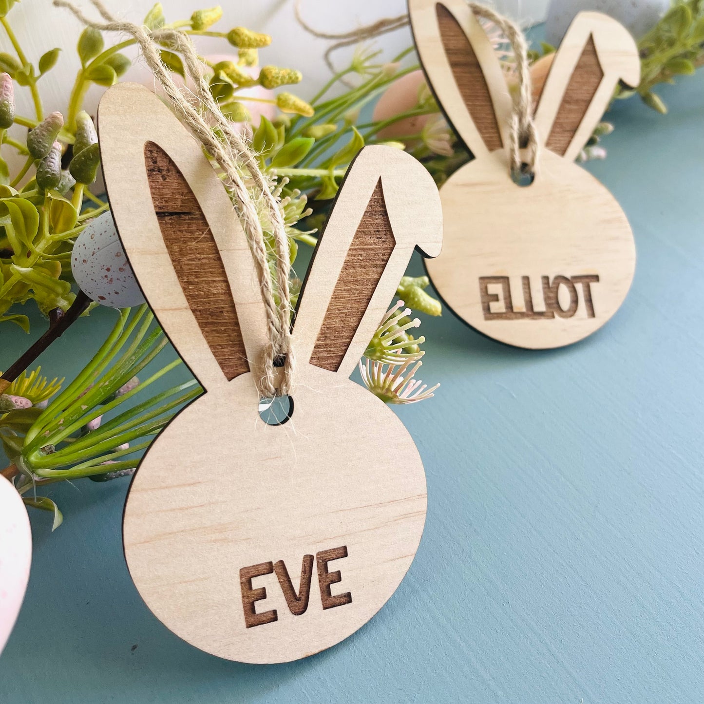 Easter | Bunny Engraved Basket Tag