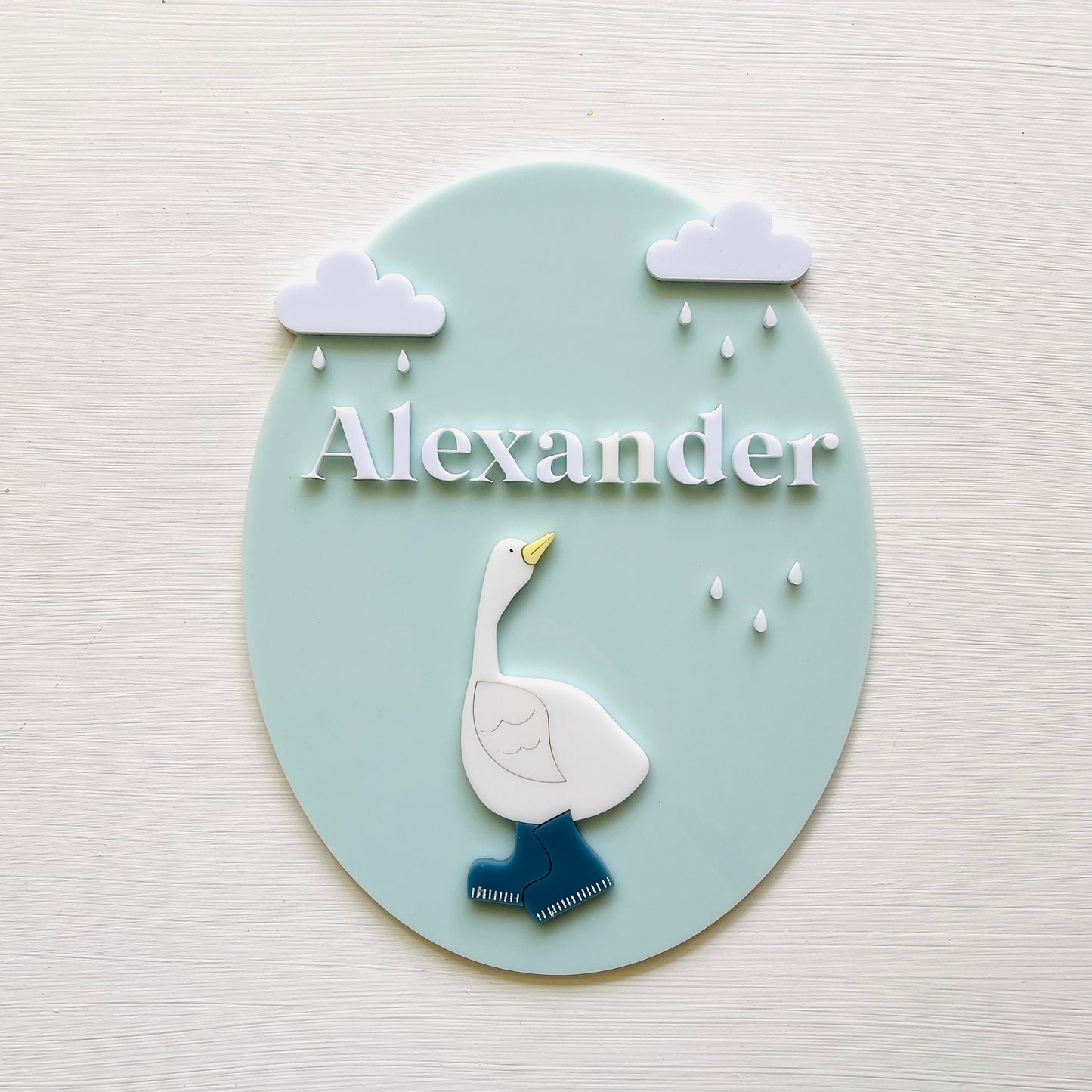 Kids & Babies | Little Goose Collection | Standing Goose Name Plaque