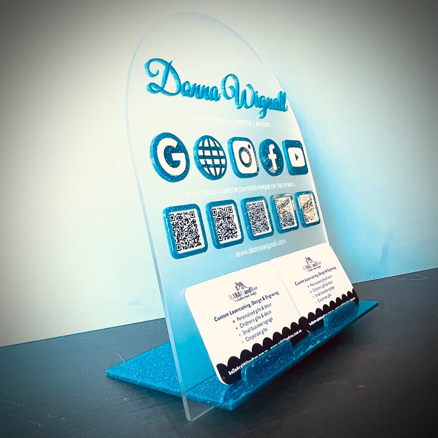 Business | NFC Smart Tag & QR Code Business Card Stand