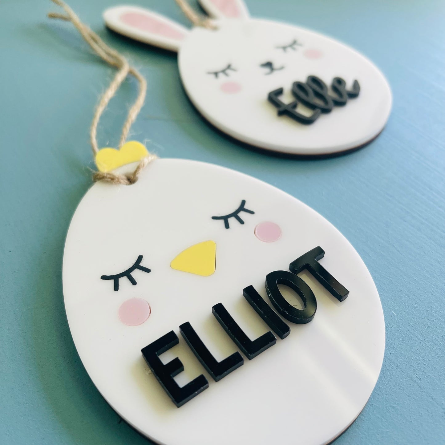 Easter | Acrylic Bunny or Chick Basket Tag